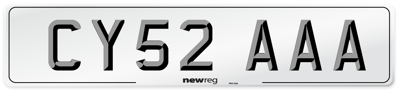 CY52 AAA Number Plate from New Reg